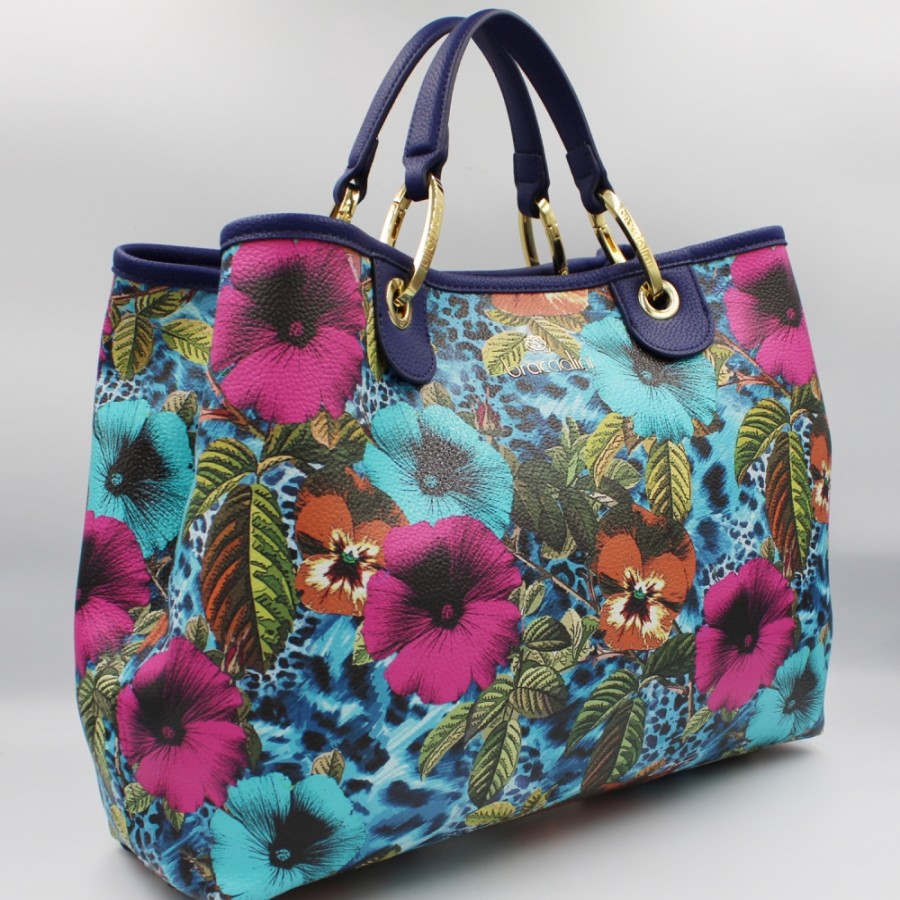 Sacs Pour Dames Braccialini | Braccialini Beth Sac Fourre-Tout Avec Fleurs Colorees B17382-Yy-2994-Uni