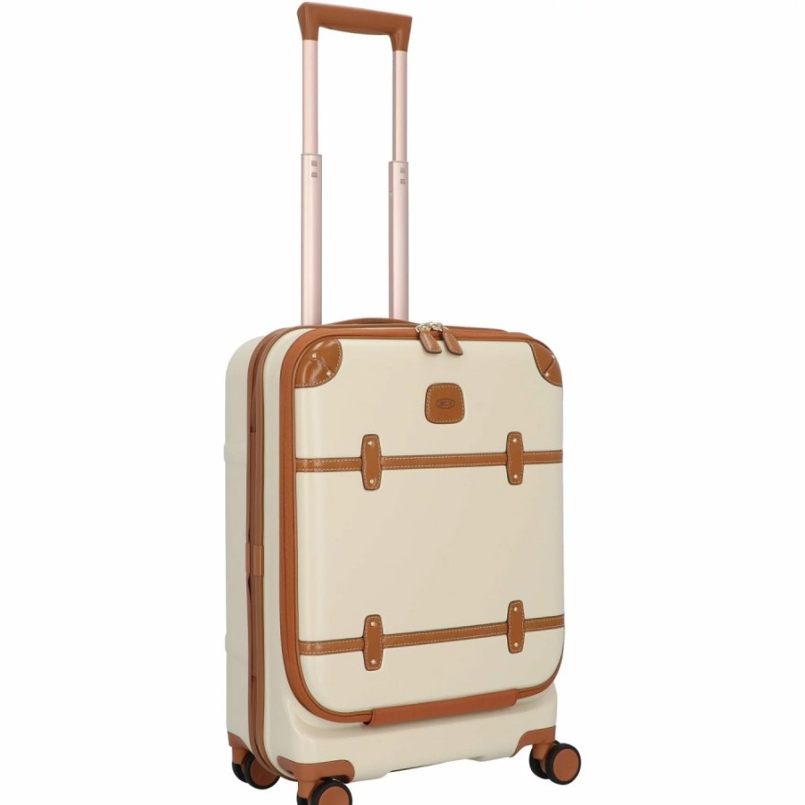 Bagages : Sacs De Voyage Et Valises LES BRIC | Bric'S Bellagio Valise A Roulettes Avec Organiseur Pour Ordinateur Portable, Couleur Creme S Bbg28312.014