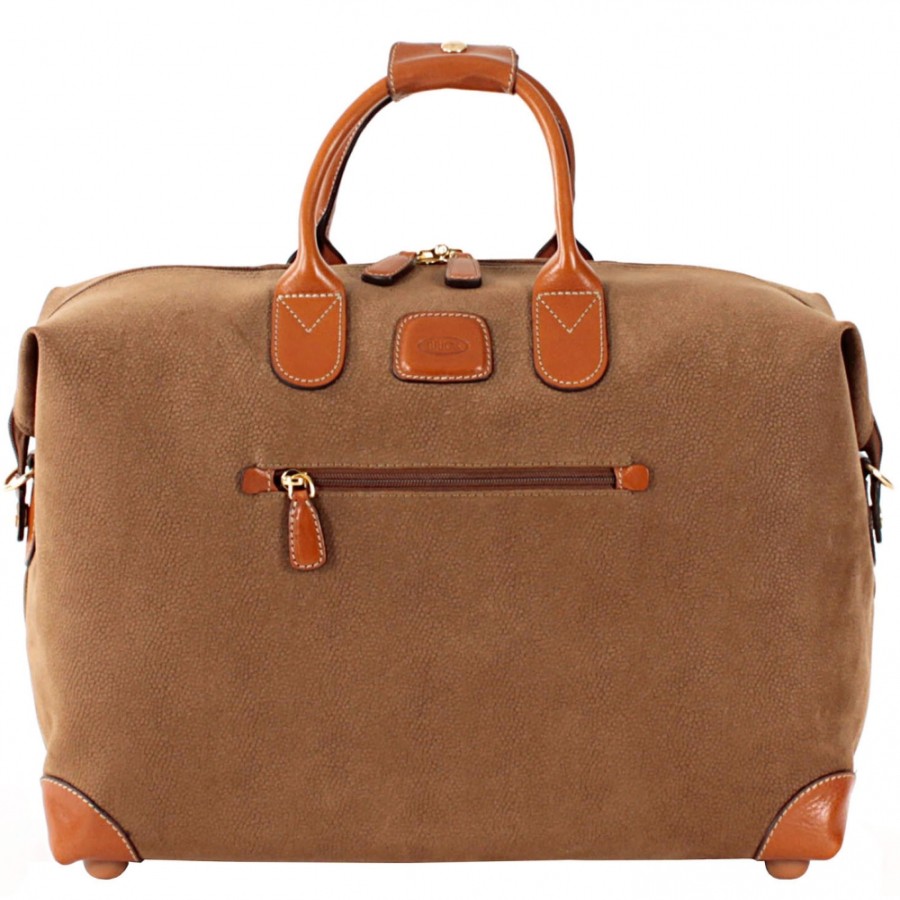 Bagages : Sacs De Voyage Et Valises LES BRIC | Bric'S Life Sac De Voyage Weekend En Tissu Resistant & Cuir Moyen, Renna Blf20203.216