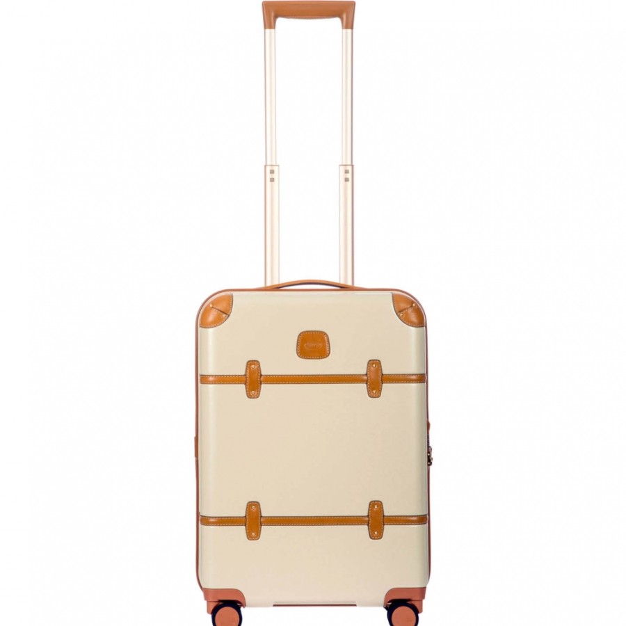 Bagages : Sacs De Voyage Et Valises LES BRIC | Bric'S Bellagio Valise A Main Trolley Couleur Creme, 4 Roues S Bbg28301.014