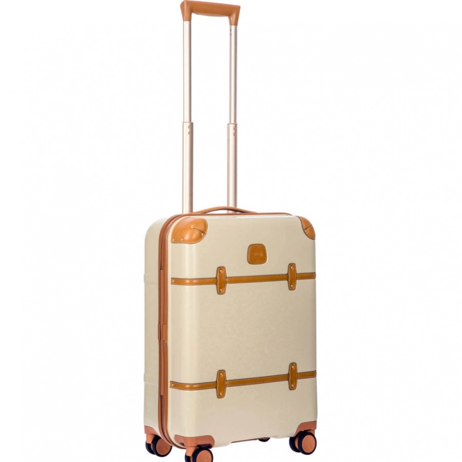 Bagages : Sacs De Voyage Et Valises LES BRIC | Bric'S Bellagio Valise A Main Trolley Couleur Creme, 4 Roues S Bbg28301.014