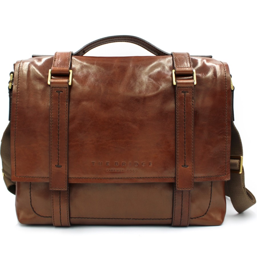 Sacs Pour Hommes LE PONT | The Bridge Sac Messenger En Style Vintage En Cuir Toscan Au Tannage Vegetal 06423901