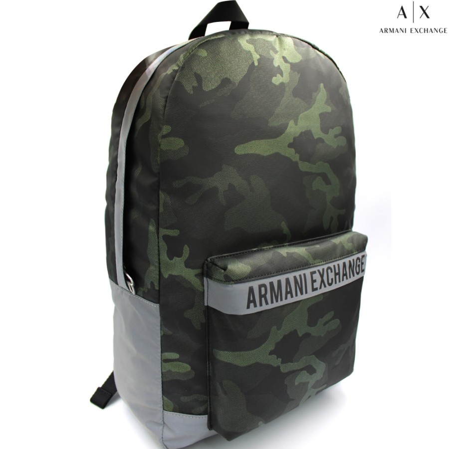 Sacs Pour Hommes échange Armani | Armani Exchange Sac A Dos Pour Homme, Couleur Kaki Militaire, Grande Dimension 952283-0A834-Vert