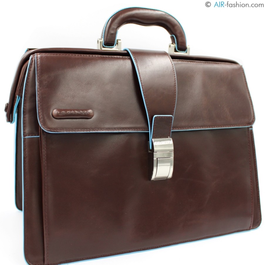 Sacs D'Affaires PIQUADRO | Piquadro Sac Docteur High-Tech En Cuir Marron Ca2007B2/Mo