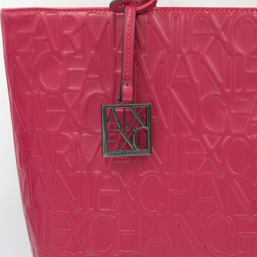 Sacs Pour Dames échange Armani | Armani Exchange Sac Fourre-Tout Avec Logos En Relief Couleur Framboise 942650Cc793122175