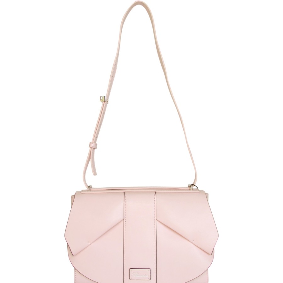 Sacs Pour Dames Blumarine | Blumarine Designer Sac A Bandouliere En Cuir Rose Avec Noeud En Cuir B81Pwb350032050