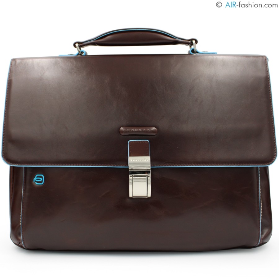 Sacs D'Affaires Piquadro | Piquadro Porte-Documents En Cuir Marron Pour Homme Ca3111B2/Mo