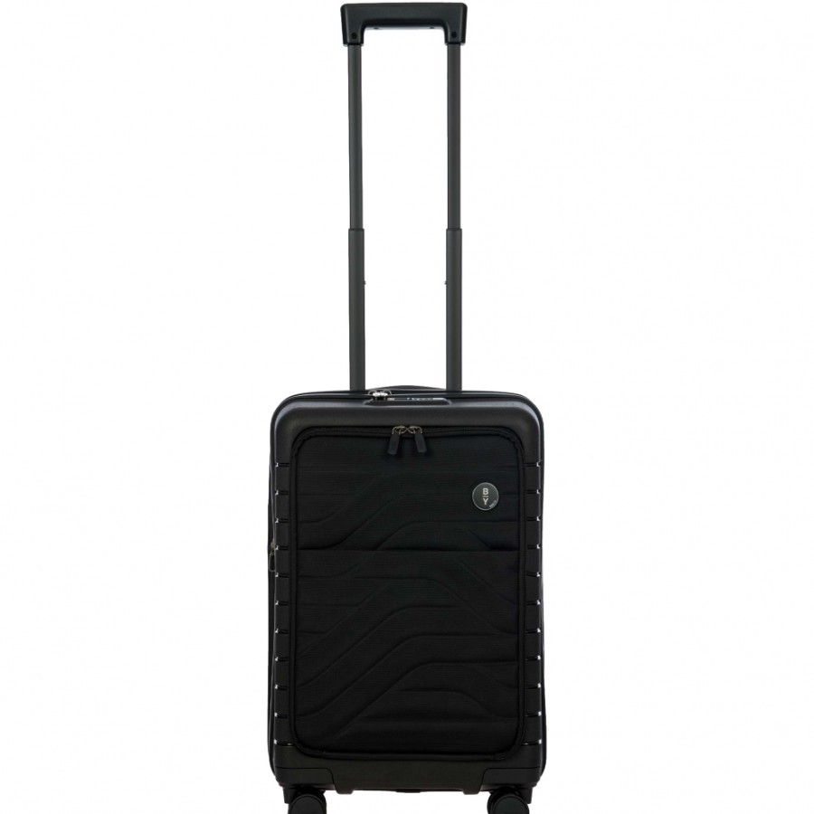 Bagages : Sacs De Voyage Et Valises BRIC'S PAR | Bric'S By Ulisse Valise A Roulettes Noire, Extensible, Avec Poche, S 55 Cm / 21,7 B1Y08428.001