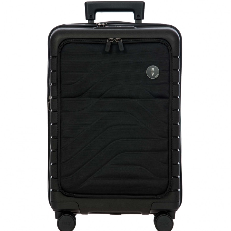 Bagages : Sacs De Voyage Et Valises BRIC'S PAR | Bric'S By Ulisse Valise A Roulettes Noire, Extensible, Avec Poche, S 55 Cm / 21,7 B1Y08428.001