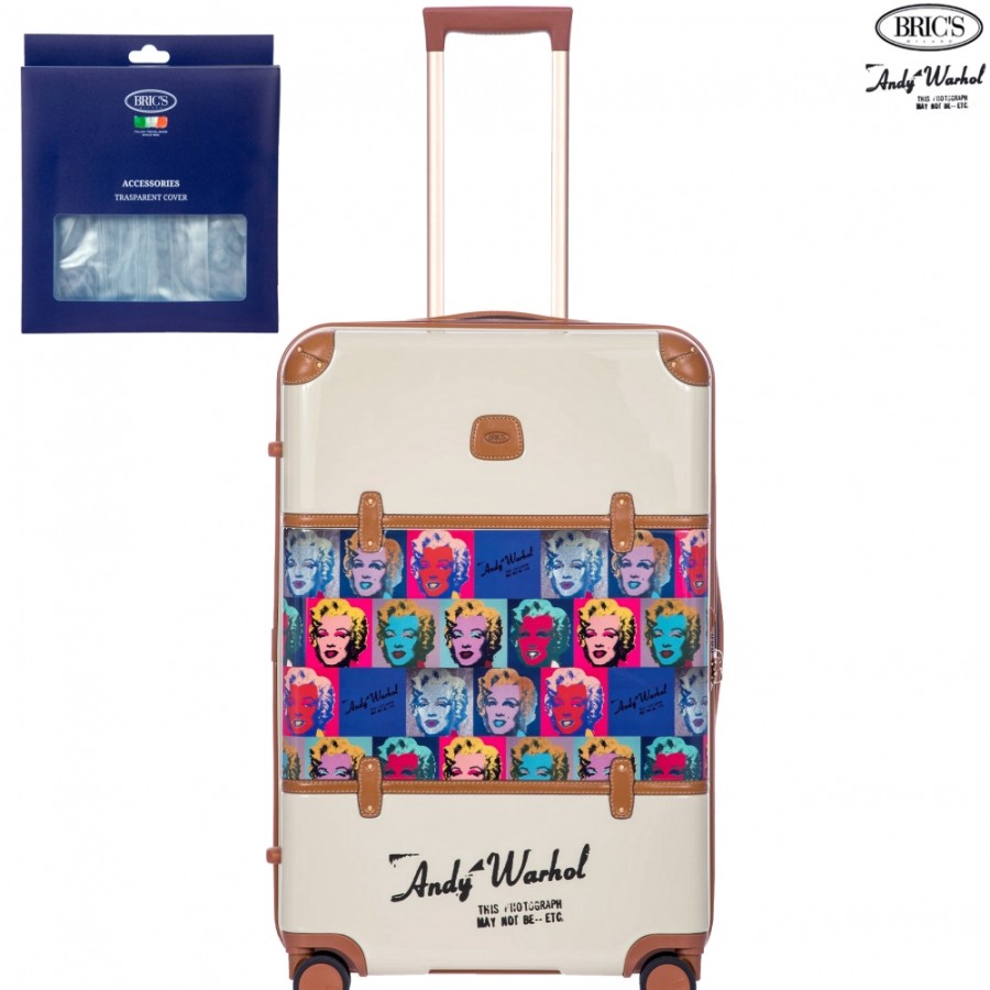 Bagages : Sacs De Voyage Et Valises LES BRIC | Bric'S Bellagio Andy Warhol Collection M Valise Rigide A Roulettes 28 Pouces, Avec Marilyn Monroe Bbw08303.930