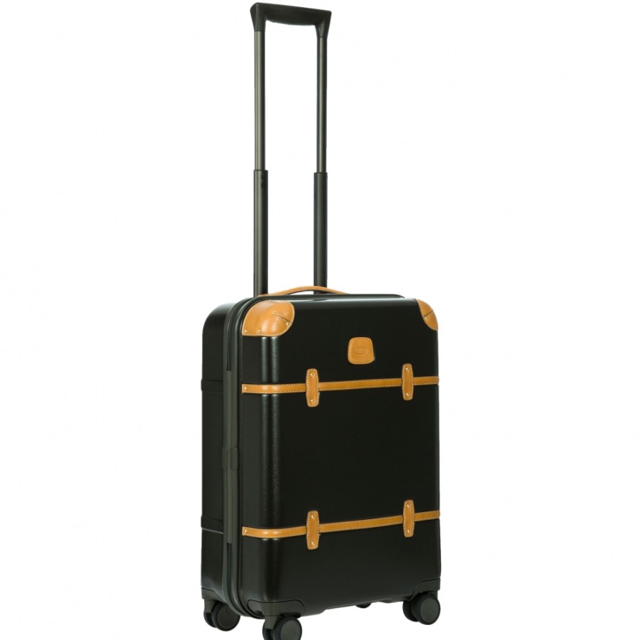 Bagages : Sacs De Voyage Et Valises LES BRIC | Bric'S Bellagio Valise A Main Trolley Couleur Olive, 4 Roues S Bbg28301.078