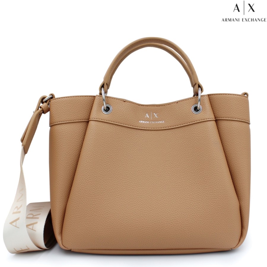 Sacs Pour Dames échange Armani | Armani Exchange Mini Sac Fourre-Tout Beige 942911Cc783109052