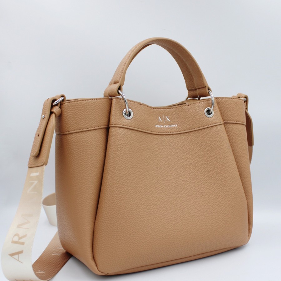 Sacs Pour Dames échange Armani | Armani Exchange Mini Sac Fourre-Tout Beige 942911Cc783109052