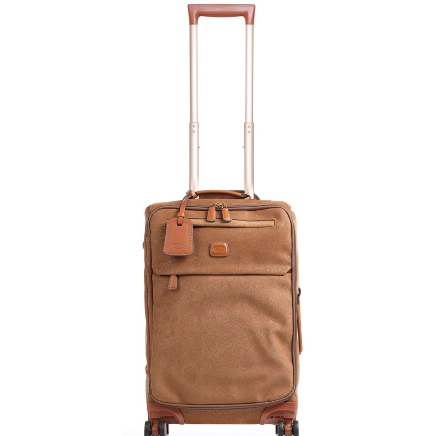 Bagages : Sacs De Voyage Et Valises LES BRIC | Bric'S Life Coffre A Roulettes Lateral Souple, 4 Roues, S 21 Pouces, Couleur Ocre Renna Blf58117.216