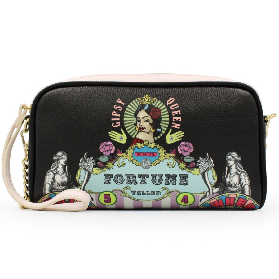 Sacs Pour Dames Braccialini | Braccialini Sac A Bandouliere / Pochette Avec Imprime Fantaisie Fortune Teller B14306