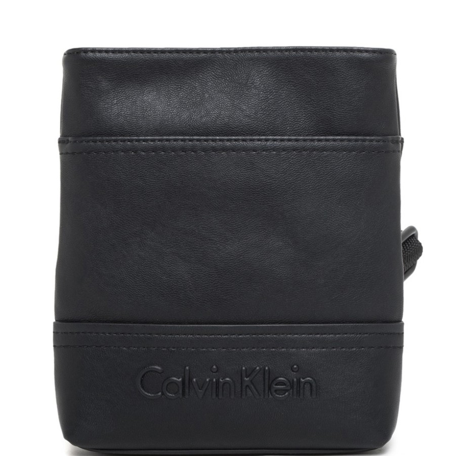 Sacs Pour Hommes Calvin Klein | Ck Calvin Klein Petit Sac A Bandouliere Plat Noir Pour Hommes K50K502509-001