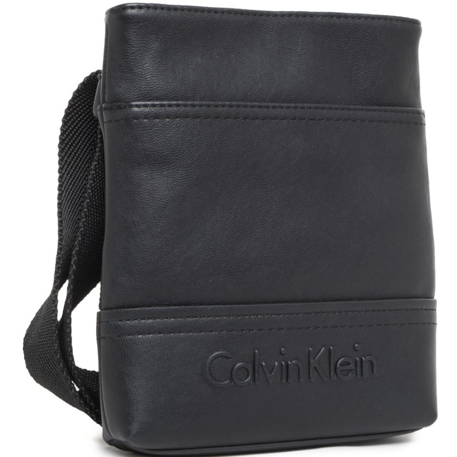 Sacs Pour Hommes Calvin Klein | Ck Calvin Klein Petit Sac A Bandouliere Plat Noir Pour Hommes K50K502509-001