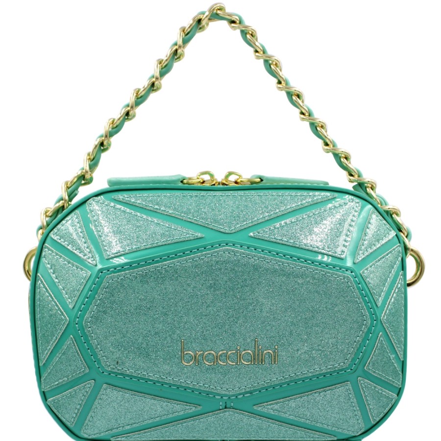 Sacs Pour Dames Braccialini | Braccialini Shape Designer Sac En Forme De Saphir Vert B17123-Yy