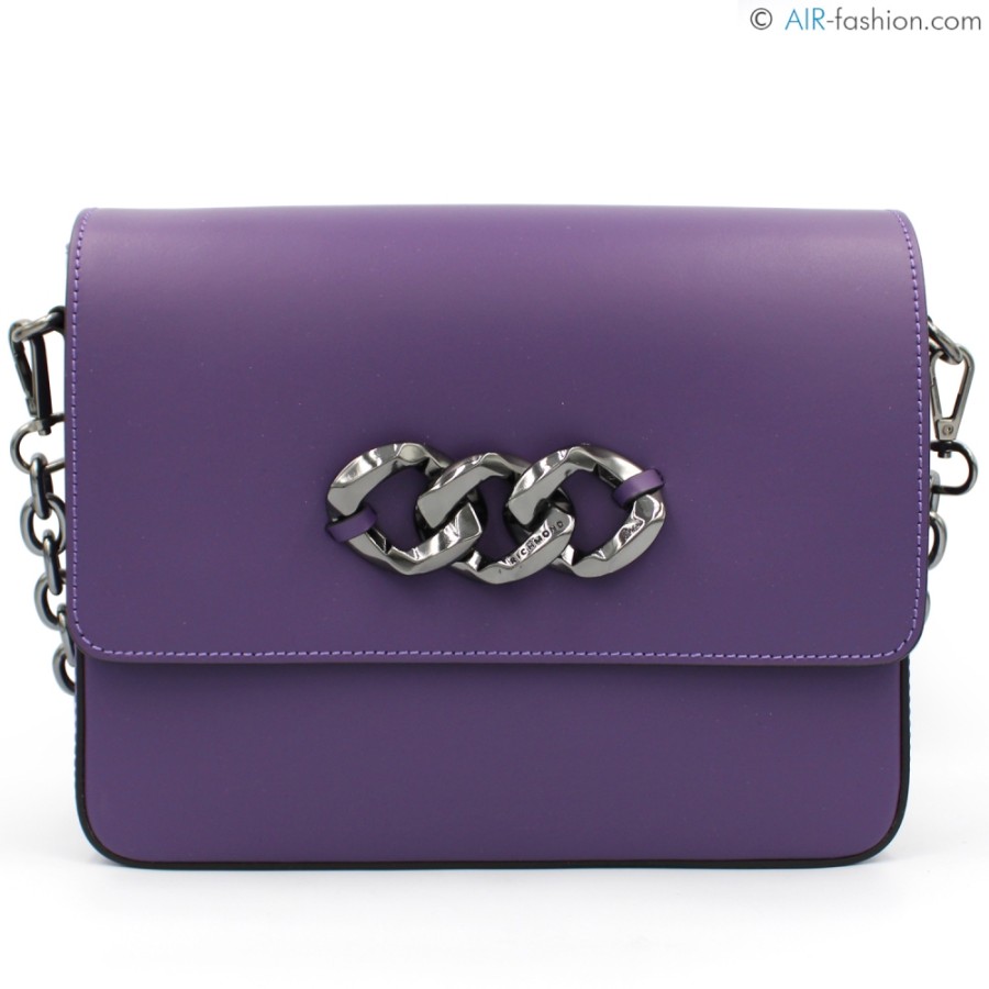 Sacs Pour Dames John Richmond | Sac Messager En Cuir Violet John Richmond Jr-W-1053