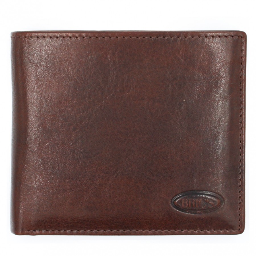 Accessoires Pour Hommes LES BRIC | Bric'S Portefeuille Homme En Cuir Au Tannage Vegetal Marron Bh109217