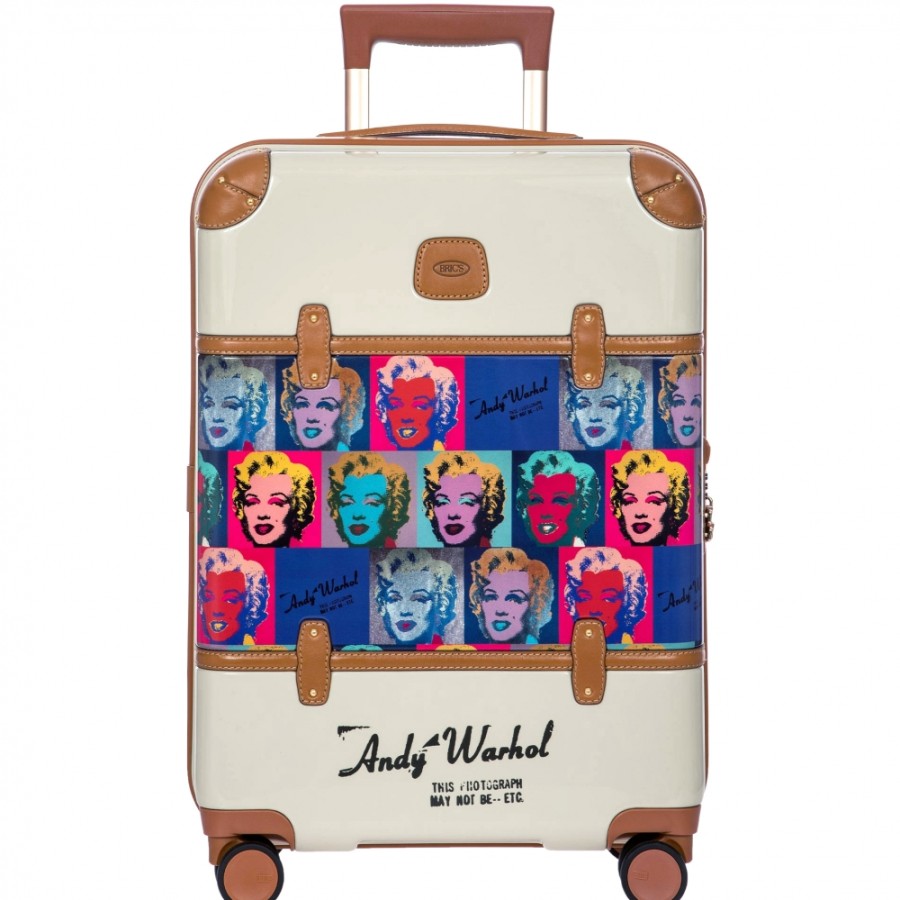 Bagages : Sacs De Voyage Et Valises LES BRIC | Bric'S Bellagio Andy Warhol Collection Valise Rigide A Roulettes, S, Couleur Creme Bbw08301.930