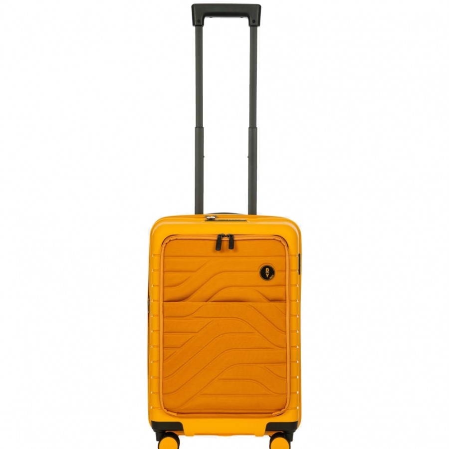 Bagages : Sacs De Voyage Et Valises BRIC'S PAR | Valise A Roulettes Bric'S By Ulisse, Extensible, Avec Poche, Couleur Jaune, S B1Y08428.171