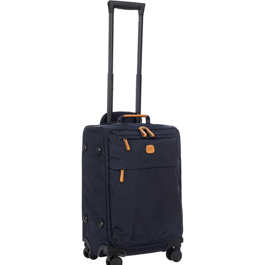 Bagages : Sacs De Voyage Et Valises LES BRIC | Valise Cabine Spinner Bric'S X-Collection En Nylon Bleu Marine, Petite 55 Cm / 21,7 Bxl58117.050