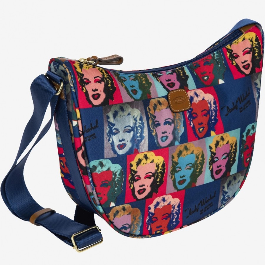 Sacs Pour Dames LES BRIC | Bric'S Andy Warhol Collection Sac A Bandouliere Demi-Lune Avec Marilyn Monroe Bbw05052.930