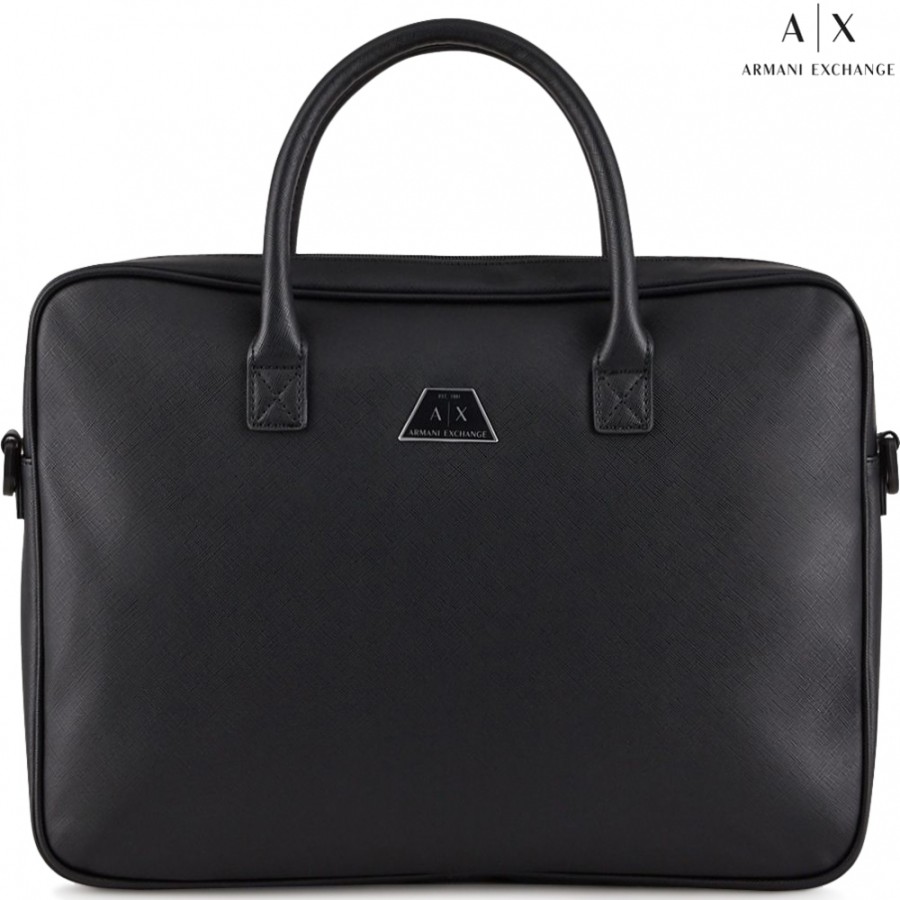 Sacs D'Affaires échange Armani | Armani Exchange Homme Noir Business Carry-Laptop 15 952195-Cc523