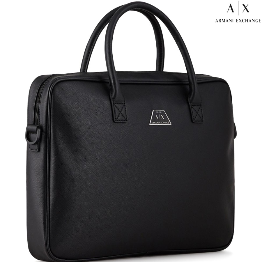 Sacs D'Affaires échange Armani | Armani Exchange Homme Noir Business Carry-Laptop 15 952195-Cc523