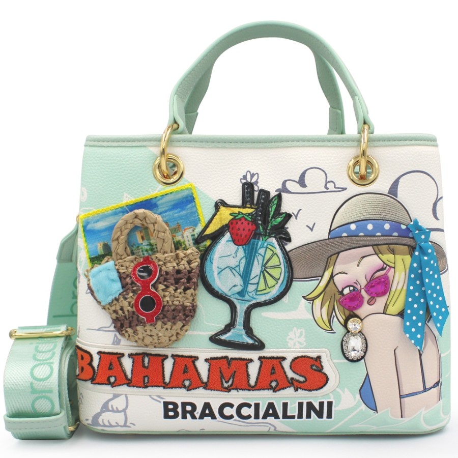 Sacs Pour Dames Braccialini | Braccialini Cartoline Petit Sac Fourre-Tout, Bahamas B17080-Yy