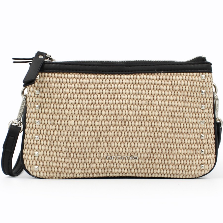 Sacs Pour Dames Cromie | Pochette En Paille Cromia Avec Clous, Avec Bandouliere Bandouliere 2600271