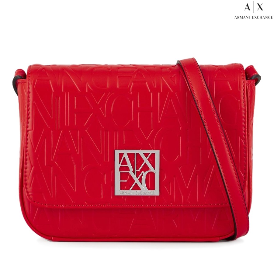 Sacs Pour Dames échange Armani | Armani Exchange Sac A Bandouliere Avec Rabat, Couleur Rouge Mat 942648-Cc793-Red