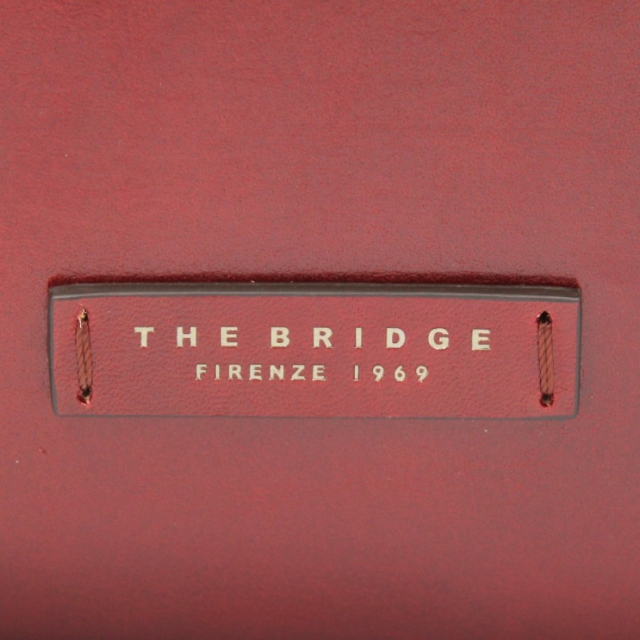 Sacs D'Affaires LE PONT | The Bridge Sac En Cuir Toscan Bordeaux Pour Ordinateur Portable Et Documents Fabrique En Italie 06530901