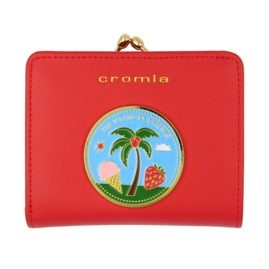 Accessoires Pour Dames CROMIA | Cromia Sac A Main En Cuir Rouge Pour Femme Tropicalia Du Designer Amedeo Piccione 2600231N