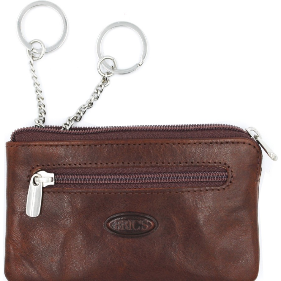 Accessoires Pour Hommes LES BRIC | Bric'S Etui A Cles En Vrai Cuir Marron Au Tannage Vegetal Bh109210.002